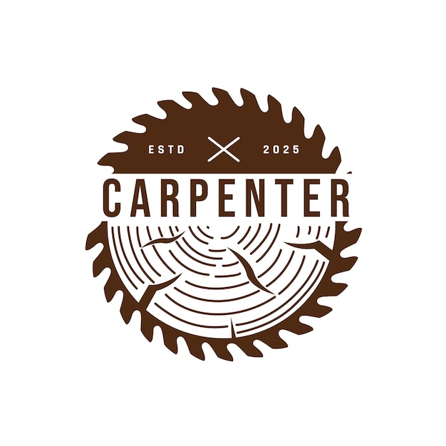 Elemento de diseño de logotipo de madera abstracto circular dinámico para su negocio