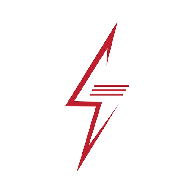 El elemento de diseño del logotipo del vector de energía eléctrica El concepto del símbolo de energía y trueno El signo de rayo en círculo La plantilla del emblema del vector Flash El logotipo de energía Velocidad rápida