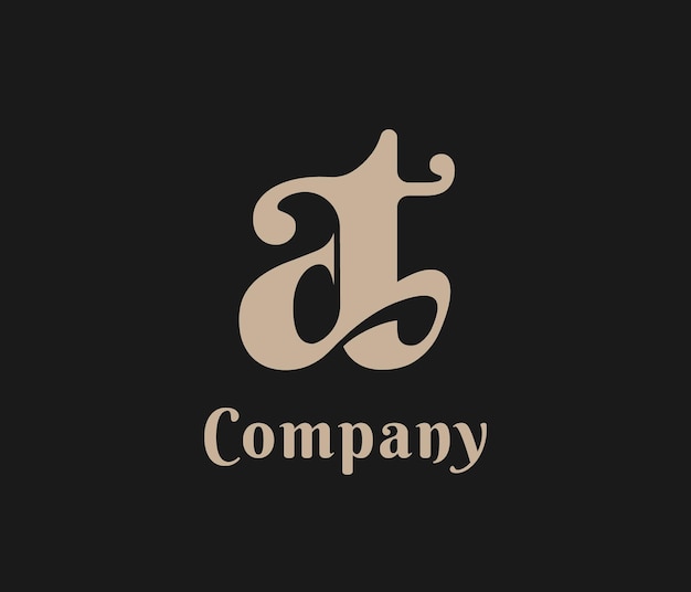 Elemento de diseño de logotipo de vector de logotipo letra TS