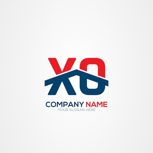 Elemento de diseño del logotipo XO o OX Creative Modern Letters