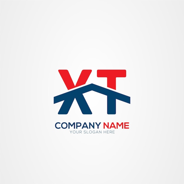 Elemento de diseño del logotipo XT o TX Creative Modern Letters