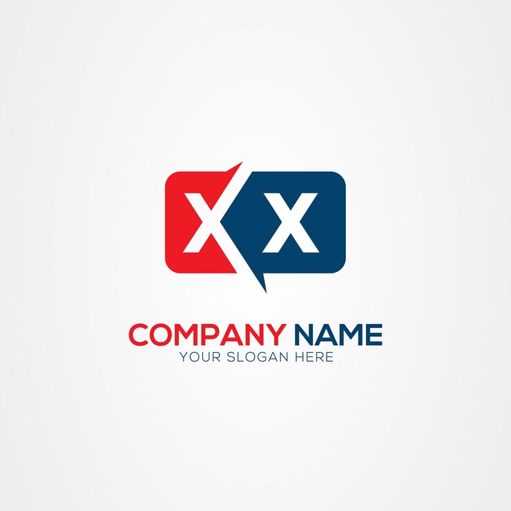 Vector elemento de diseño del logotipo xx o x creative modern letters