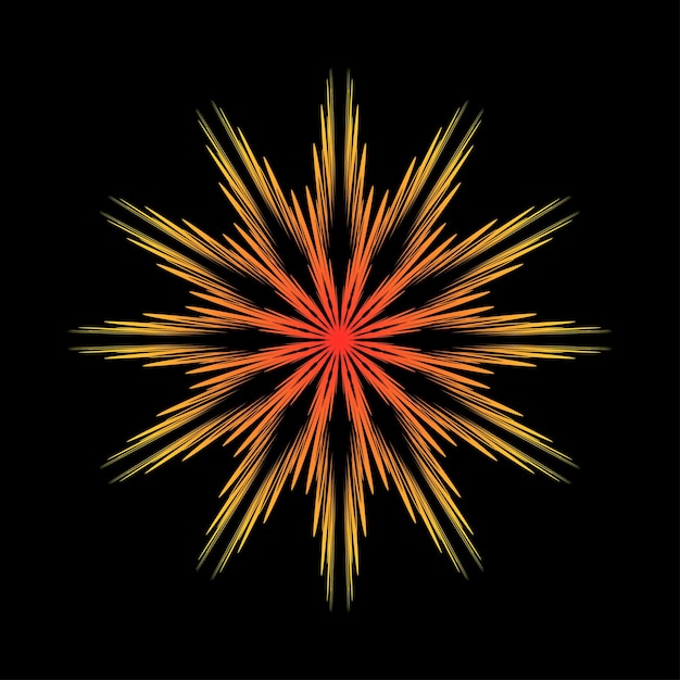Elemento de diseño de mandala abstracto Patrón redondo decorativo