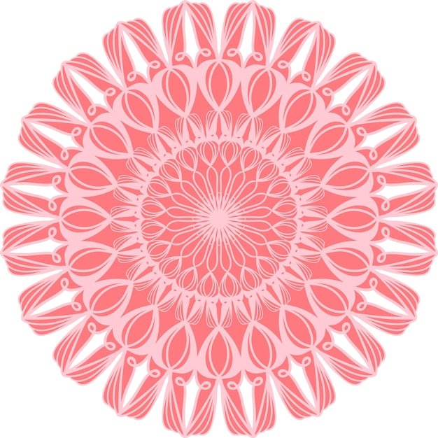 Elemento de diseño de mandala abstracto Patrón redondo decorativo