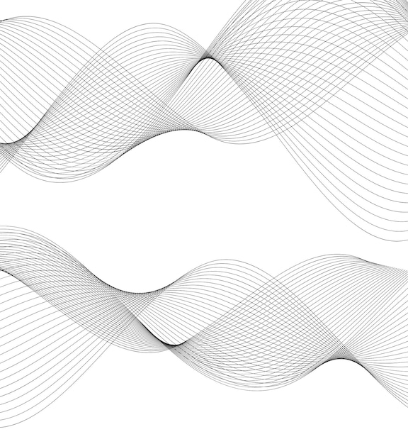 Elemento de diseño muchas líneas onduladas efecto de cinta17