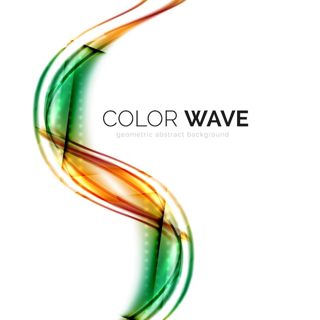 Elemento de diseño de onda de color abstracto
