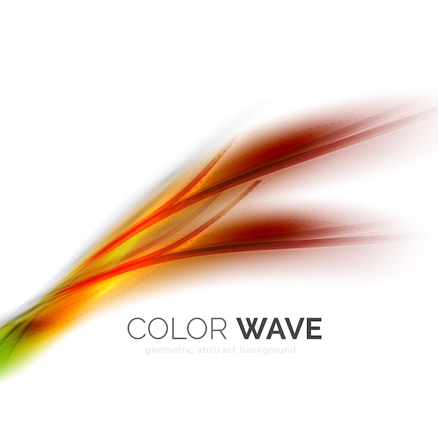 Elemento de diseño de onda de color abstracto