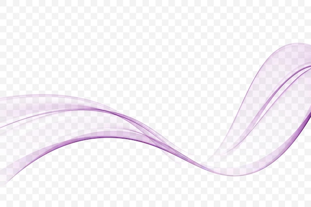 Elemento de diseño de ondas transparentes abstractas azules