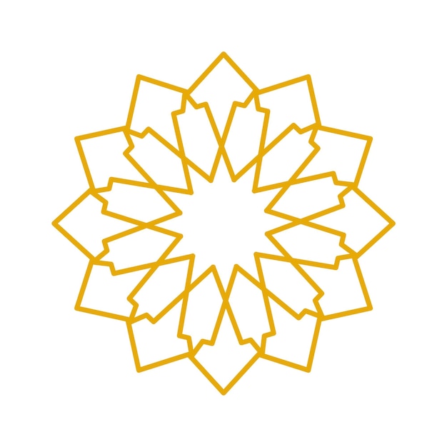 Elemento de diseño oriental árabe ilustración vectorial
