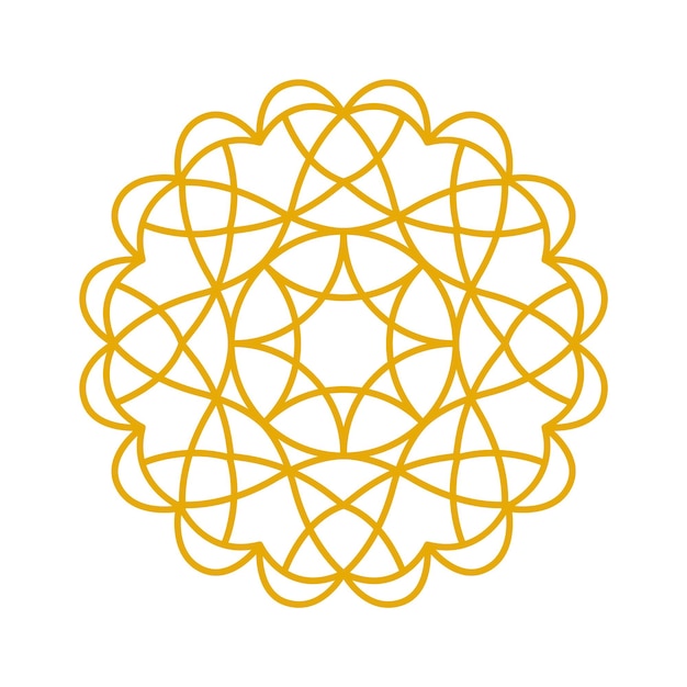 Elemento de diseño oriental árabe ilustración vectorial