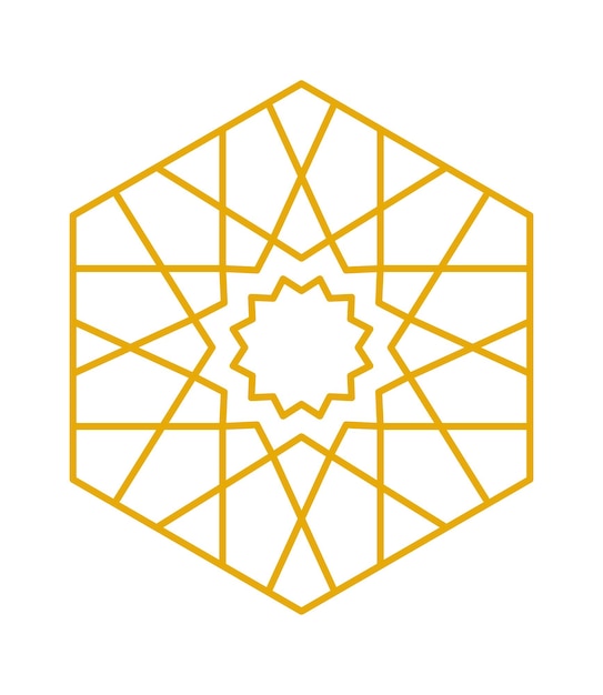 Elemento de diseño oriental árabe ilustración vectorial