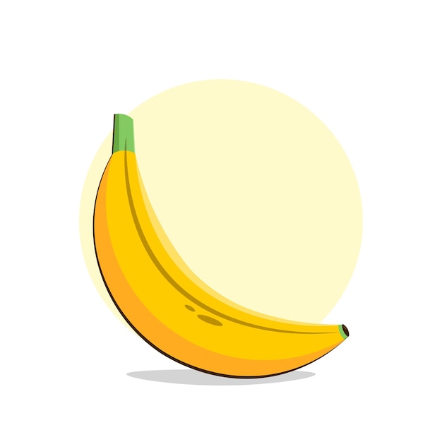 Elemento de diseño de plátano para icono plano de ilustración