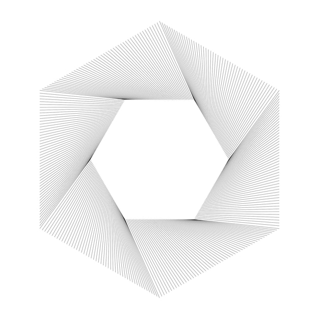 Elemento de diseño poligonal de muchas líneas paralelas30
