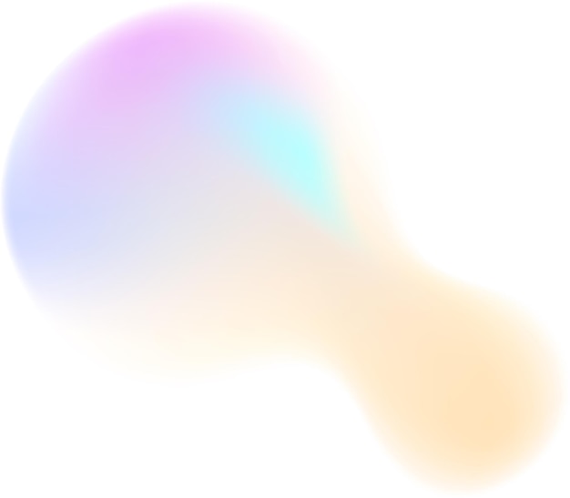 Elemento de diseño de remolino pastel con tonos de gradiente suave