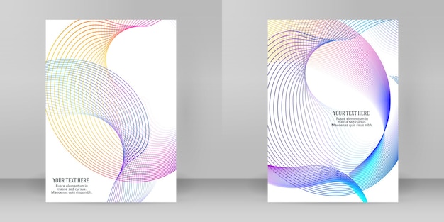 Elemento de diseño rotación intersección superposición líneas finas marco de formas para presentación de fondo Ilustración vectorial EPS 10 para boletines de nuevos productos informe de gráficos de tecnología empresa industrial