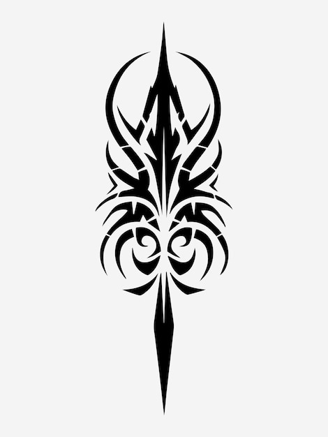 Elemento de diseño de tatuaje tribal