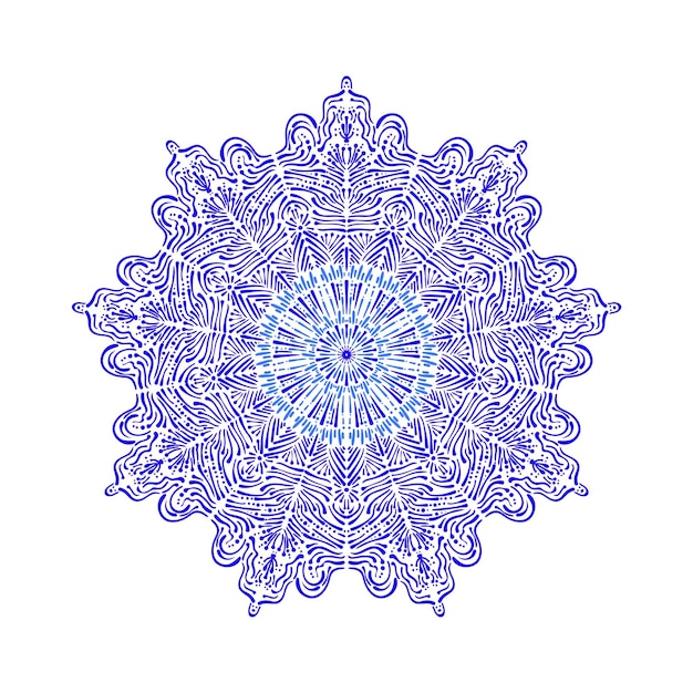 Elemento de diseño de vacaciones de invierno de copo de nieve de encaje