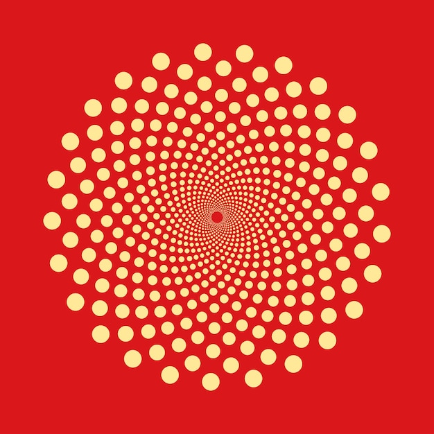 Elemento de diseño de vector de forma punteada abstracta