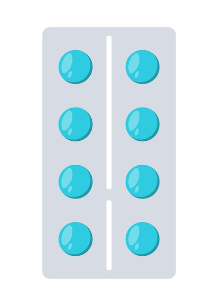 Elemento de diseño de vector de paquete de blister