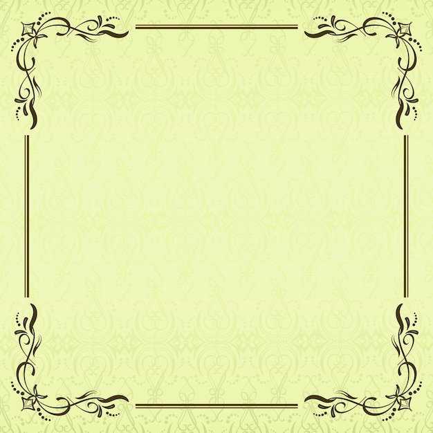 Elemento divisor de marco caligráfico estilo clásico florecer