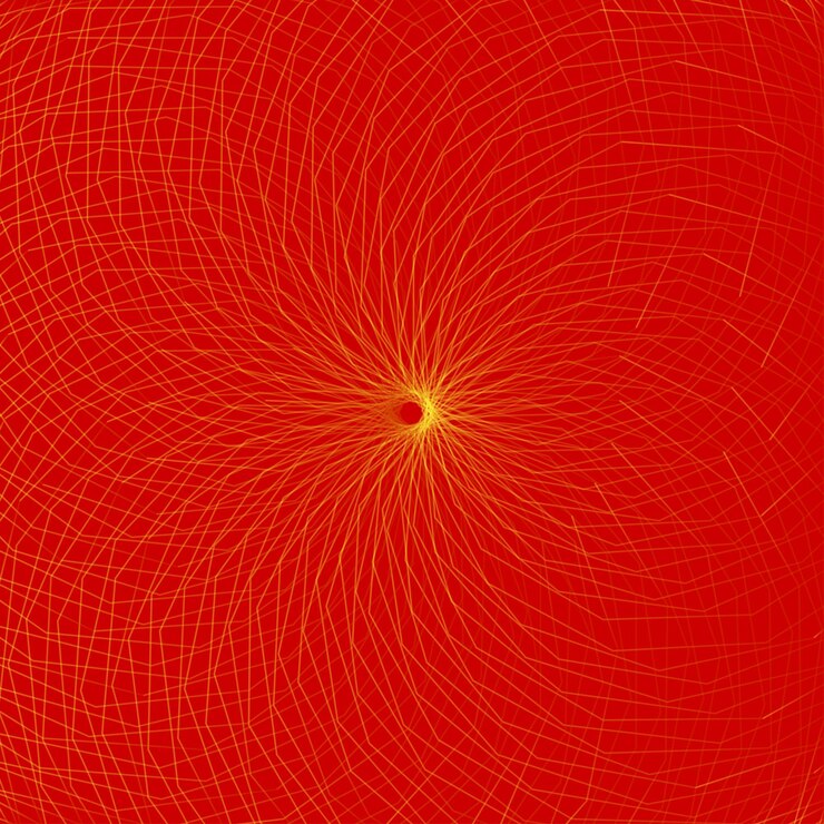 Vector elemento de espirógrafo abstracto