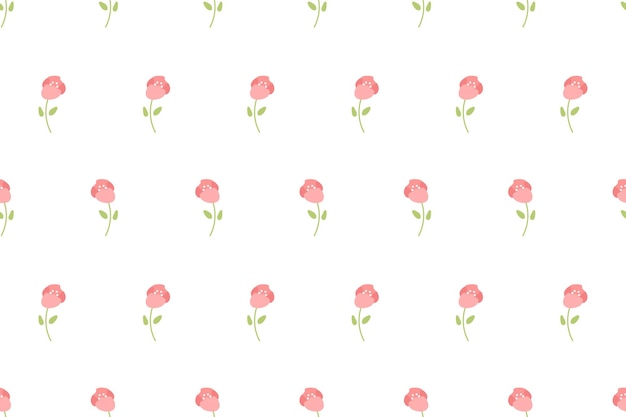 El elemento de la flor de la rosa linda y las hojas patrón sin costuras ditsy floral patrón de primavera abstracto