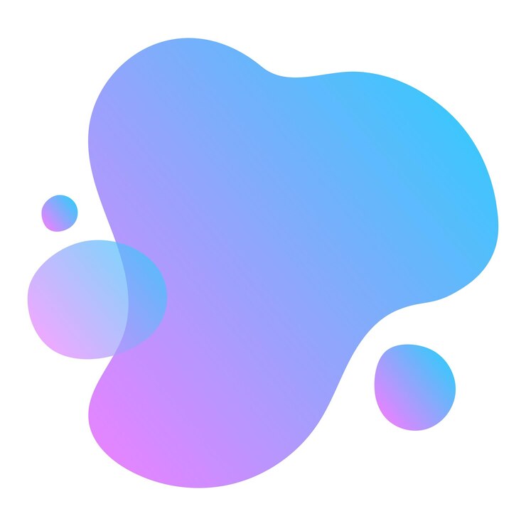 Vector elemento de forma abstracta líquida con color de gradación