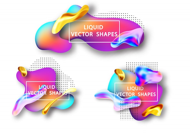 Vector elemento de forma de gradiente líquido