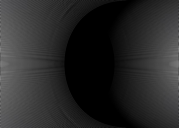 Elemento giratorio de espiral geométrica circular Diseño gráfico moderno Concepto de tecnología futurista