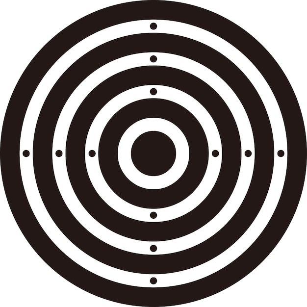 Elemento gráfico de la ilustración del icono objetivo