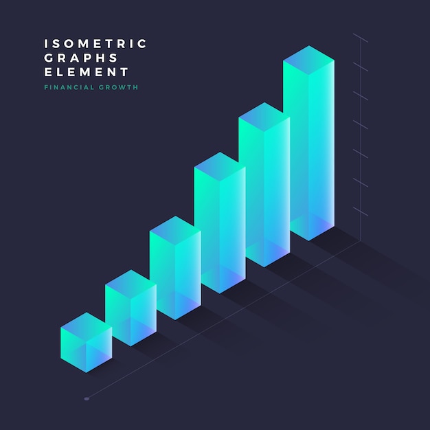 Vector elemento gráfico isométrico