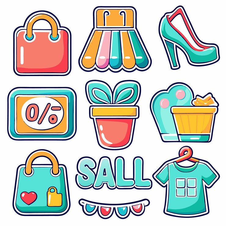 Vector elemento de icono de compras