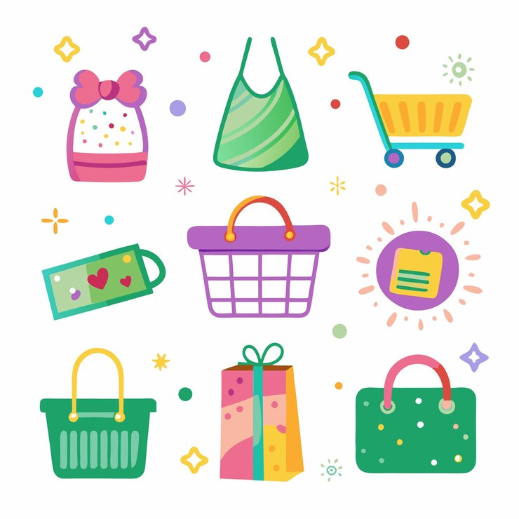 Vector elemento de icono de compras
