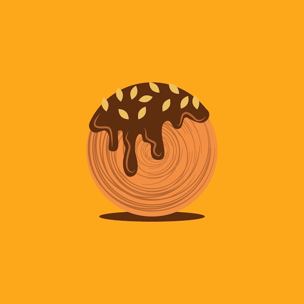 Elemento de icono de diseño vectorial de chocolate