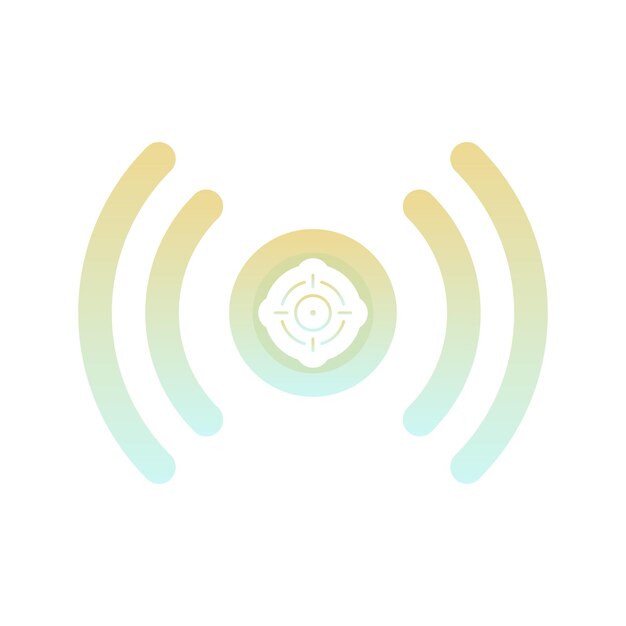 Elemento de icono de plantilla de diseño de degradado de logotipo vivo de destino