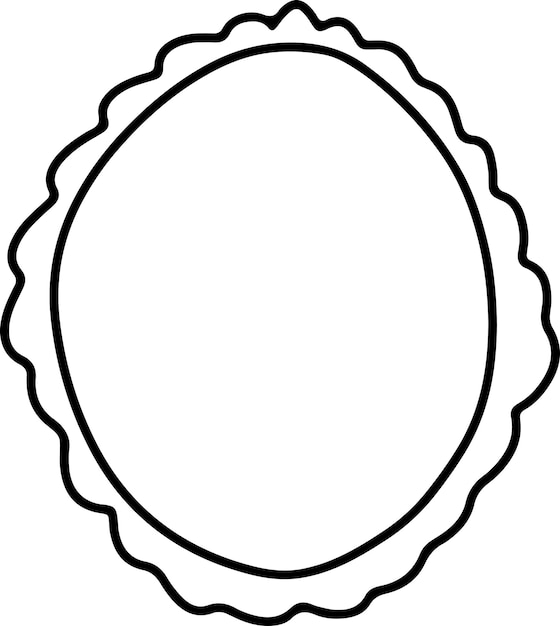 Elemento de ilustración de dibujo a mano del marco
