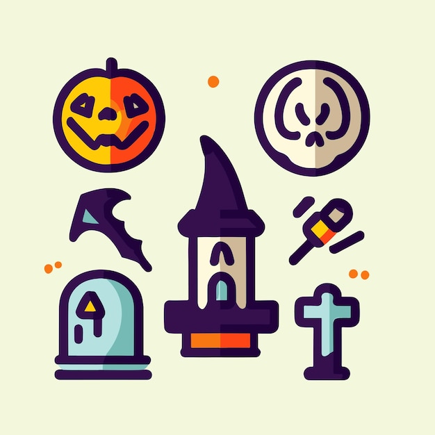 elemento de ilustración de halloween