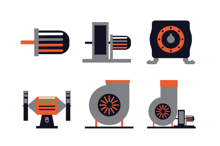 Vector elemento de la industria 09