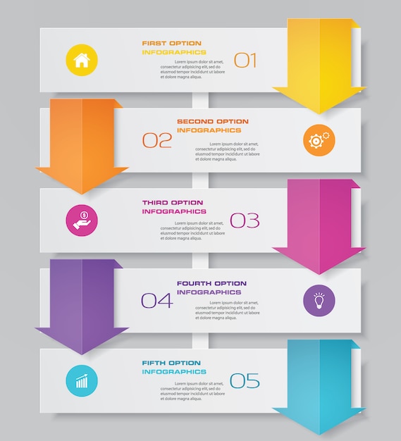 Elemento de infografía gráfica