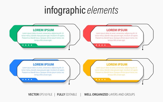 Elemento de infografía de negocios