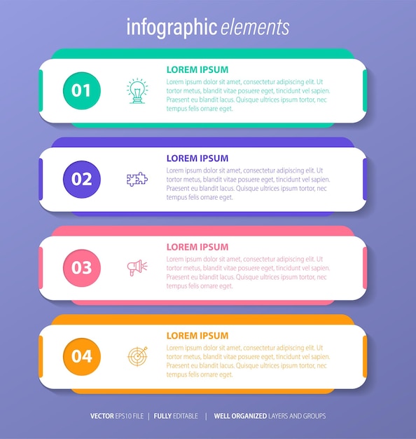 Elemento de infografía de negocios