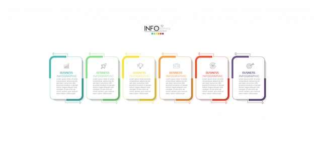 Elemento de infografía con pasos. se puede utilizar para procesos, presentaciones, diagramas, diseño de flujo de trabajo, gráficos de información, diseño web.