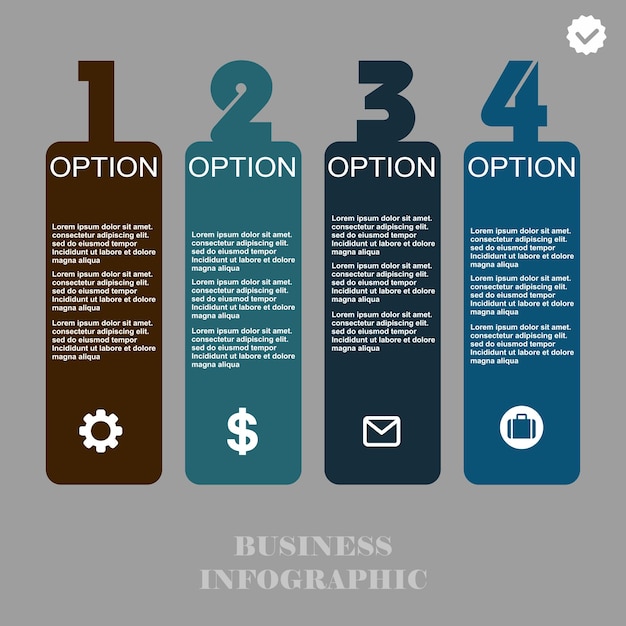 Elemento de infografía de plantilla de diseño vectorial conceptual