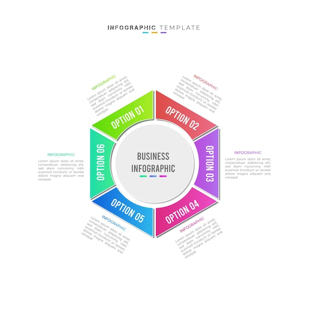 Elemento infográfico colorido moderno y diseño de presentación.