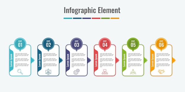 Vector elemento infográfico de diseño vectorial