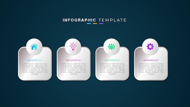 Elemento infográfico moderno y diseño de presentación.