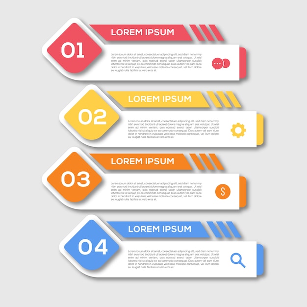 Elemento infográfico moderno