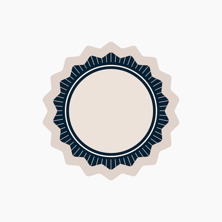 Vector elemento de insignia de círculo