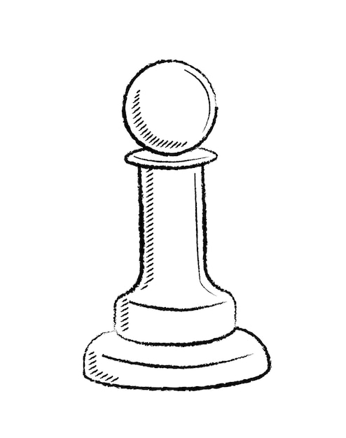 Elemento de juego de mesa dibujado a mano