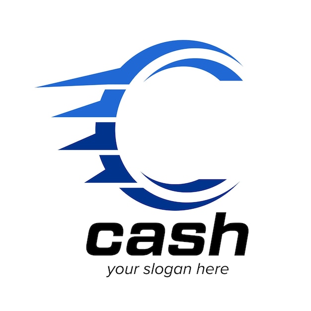 Elemento del logotipo de c cash plantilla de logotipo de c cash vector de logotipo c
